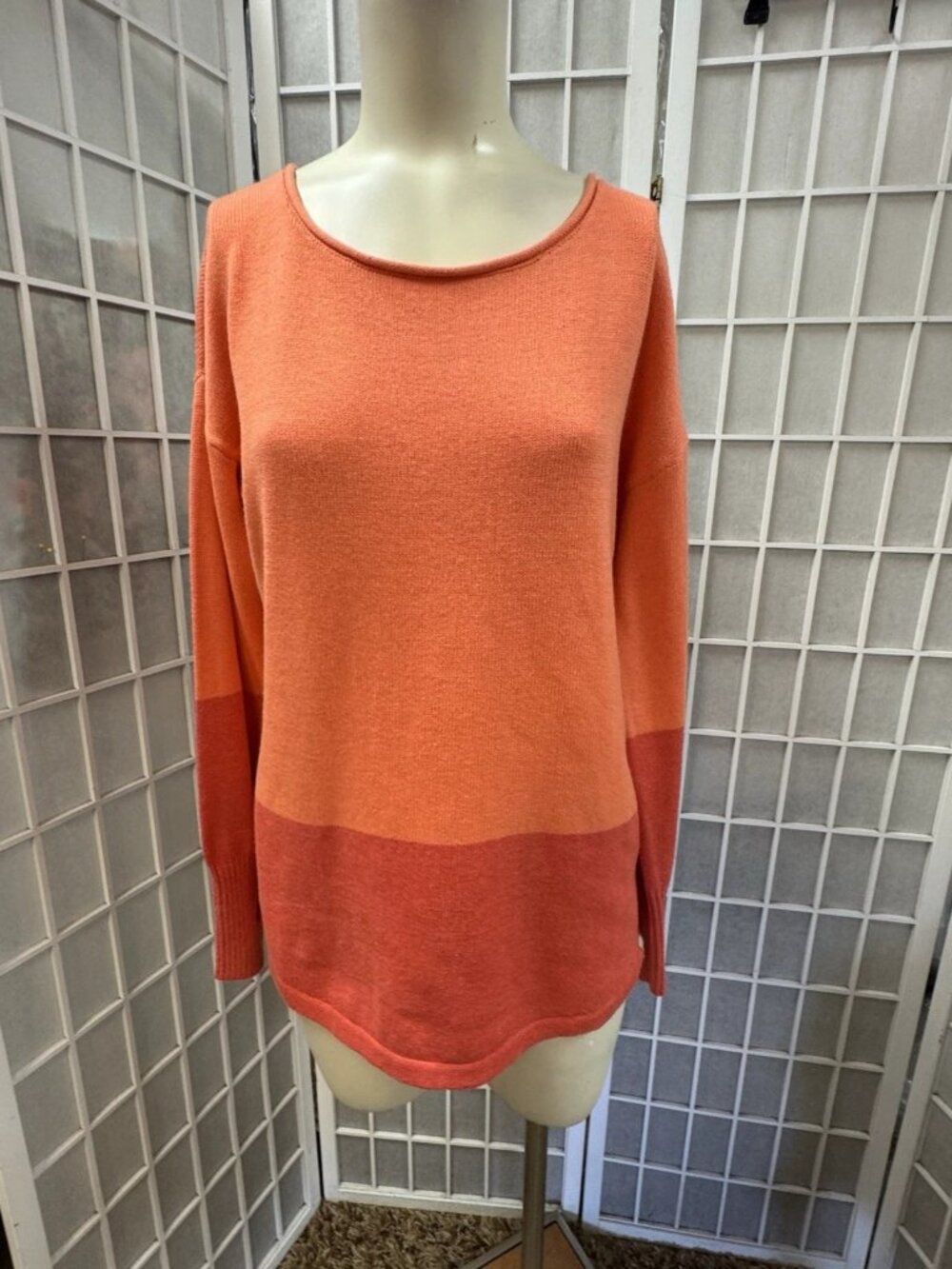 Pink Republic/Eddie Bauer,2 Sweaters $17Each,Rayon,Purple,Cotton Orange,Size M.! - Picture 3 of 16